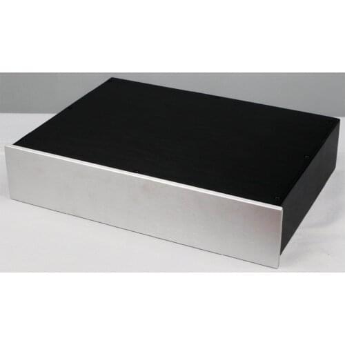 Aluminum Alloy Power Amplifier Chassis DIY Tube Amp Housing Decoder Enclosure Preamp Player Power Filter Case W431 H92 D308