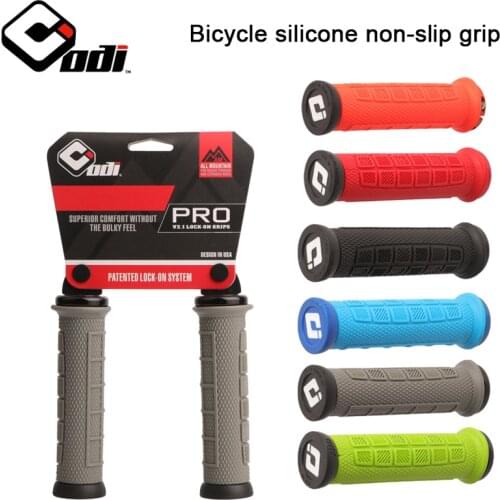 ODI Mtb Cuffs Mountain Bike Grips Cycling Handles for Bicycle Handlebar Lock on Knob Fists Silica Gel Bar End Silicone Cap BMX