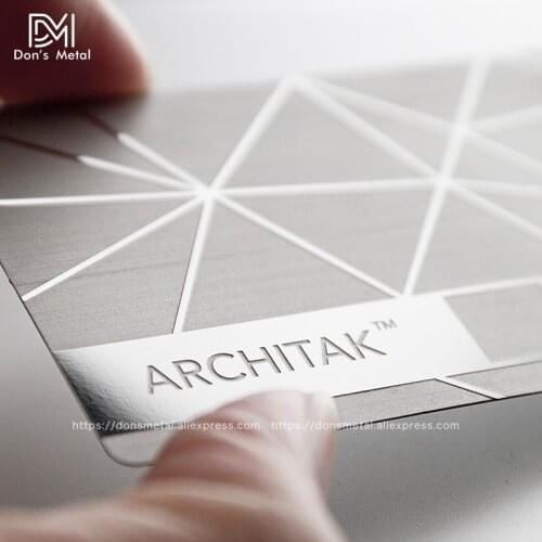 Metal business card metal membership card design mirror metal business card high-grade mirror card custom stainless steel busine