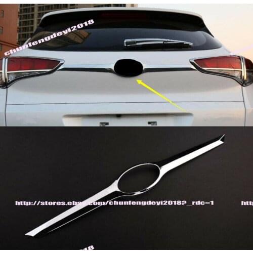 Car modification Car accessories Chrome Tailgate Trunk Hatch Trim Bezel Cover Trim For 2015-2017Hyundai Tucson