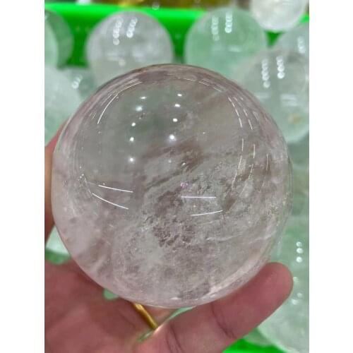 Natural white crystal ball Crystal Sphere Ball Healing