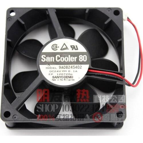 Original 8025 24V 0.1A 9A0824S402 Double Ball Inverter Axial Cooling Fan