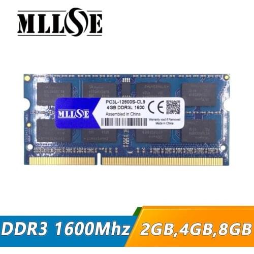 MLLSE ddr3 ram 4gb 2gb 8gb 16gb 1600mhz 1600 pc3-12800 so-dimm laptop, ddr3 1600 4gb 2gb 8gb sdram, memory ram ddr3 1600 mhz 4gb