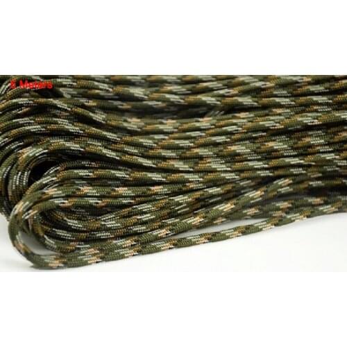 5 Meters Survival Paracord Rope Cuerda 4mm 7 Strands Ropes Outdoor Tools Mil Spec Type III Escalada Paracorde Bracelets Paracord