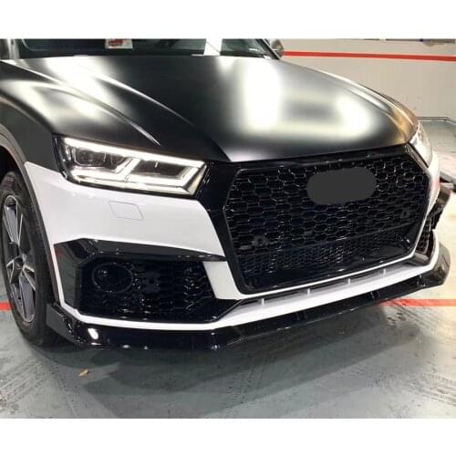 Front Bumper Grille Front Bumper Grill Center Grille Gloss Black for Audi Q5 2018-2019 (Refit for RSQ5 Style) car accessories