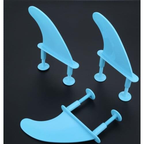 Plastic Soft Top Surf Fin Performance Fin Skeg Set For Foam Surfboard Softboard SUP Surf Stand Up Paddle Boards Replacement 3Pcs