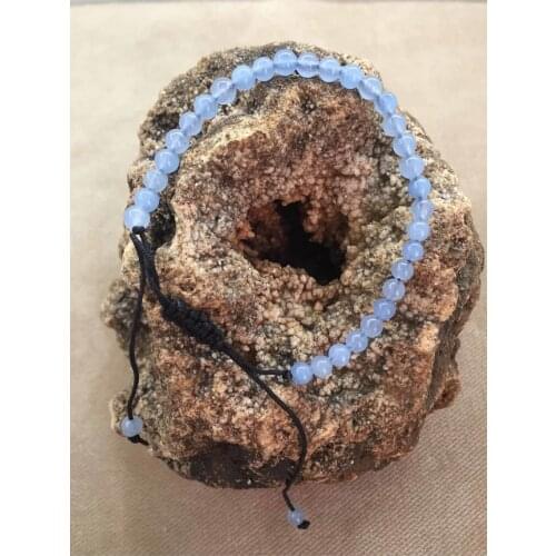 Natural Blue Stone Adjustable Female-Male Bracelet
