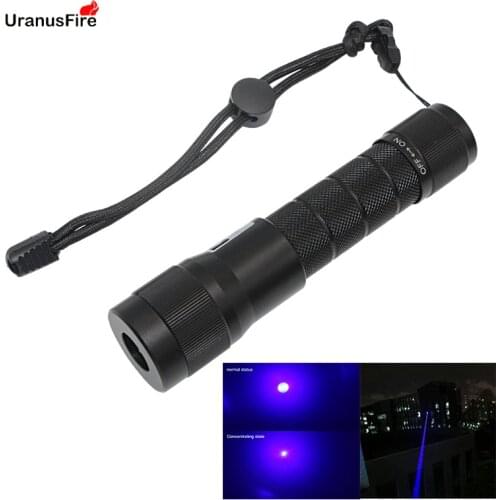 Uranusfire Blue Laser Scuba Dive Light Portable Flashlight Torch Underwater 100M Waterproof IP68 Laser LED Diving Flashlight