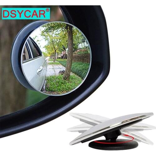 DSYCAR 1Pair Blind Spot Mirror, Auxiliary Rearview Mirror HD Convex Mirror Suitable for All Universal Vehicles Cars and Drivers