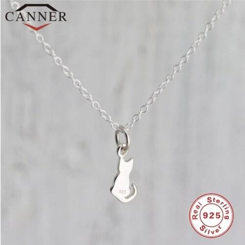 100% High Quality 925 Sterling Silver Animal Pendant Necklace Women Cat/Eagle wings Chain Necklace Fashion Jewelry Drop shipping