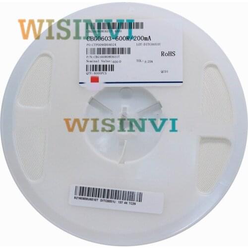 4000PCS 0603/1608 Ferrite Beads 100MHZ SMD Ferrite Beads 70R 80R 100R 120R 150R 180R 220R 300R Chip Inductor Multilayer 25