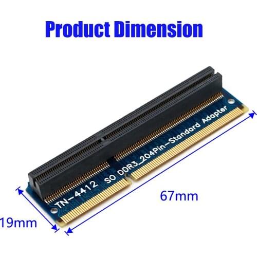 XT-XINTE SO-DIMM 204PIN DDR3 memory Test Protection Adapter TN4413/TN4412 for RVS STD 204Pin Slot Notebook PC