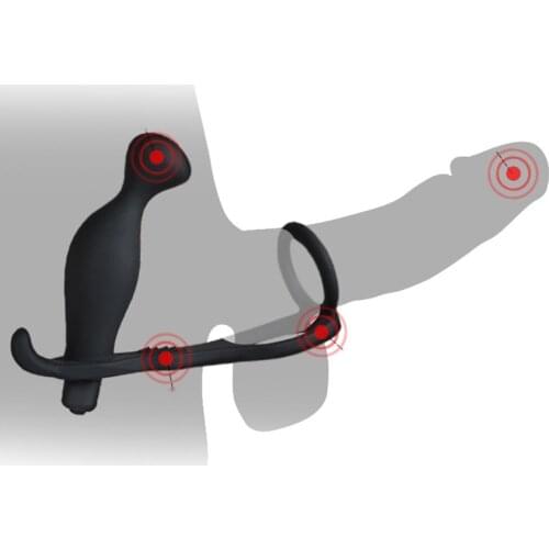 10 Speeds Men vibrating Delay Premature Lock Anal Toys Butt Plug Masturbator for Man Anal Vibrators Anal Plug Adult Toys