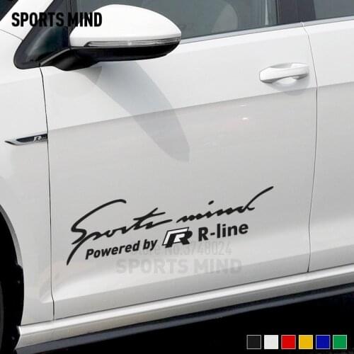 Customization Car Sticker Decal Car Styling For volkswagen golf 4 T4 bora polo passat b5 b6 beetle touran R LINE accessories