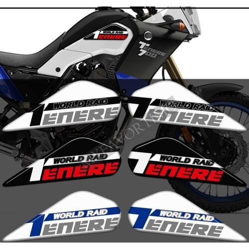 Tenere T700 XTZ 700 T7 Tank Pad Side Stickers Decal FOR YAMAHA Protection Set Kit Handshield Wind Deflector 2019 2020 2021