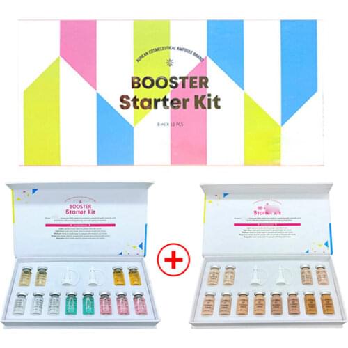 Brand Korean Glow BB Cream Face Cosmetic Glow booster Serum 12pcs 8ml Ampoule foundation niacinamide/peptide effective brighten