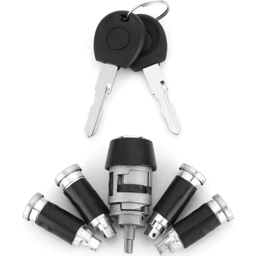 Free Shipping Ignition Lock Cylinder & Key Fit for Transporter T4 Caravelle 1990-2003 357905855A 357905855B