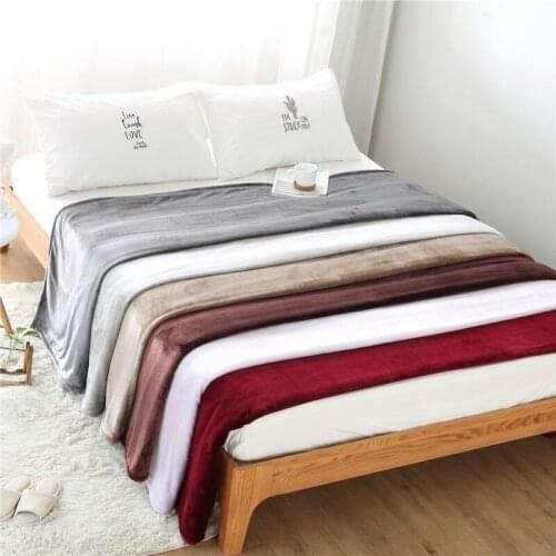 Sunshine Xiaomi Flannel Blanket Soft Warm Solid Color Blanket