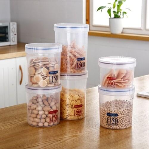 Sealed Cans Of Plastic Milk Powder Cans Storage Of Grains And Grains Household Food Snack Cans Kitchen Bottle Storage Box