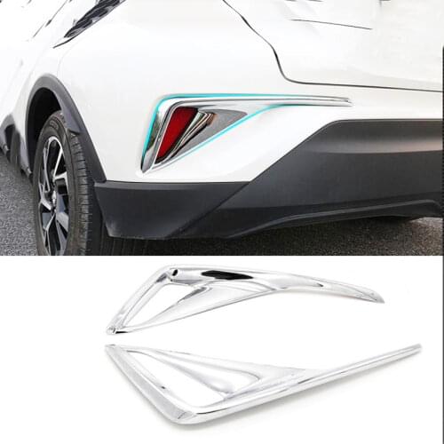 Chrome Exterior Front Bumper Side Air Vent Outlet Cover Trim For Toyota C-HR CHR 2016 2017 2018 Car Accessories