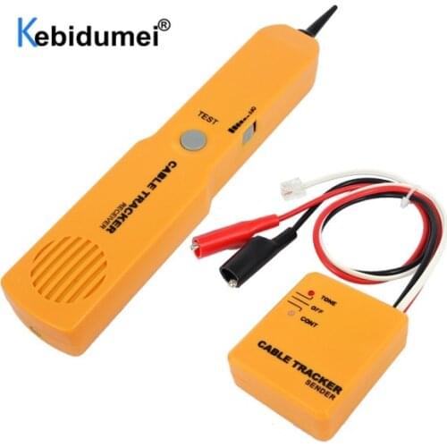 Kebidumei Handheld Telephone Cable Tracker RJ11 Telephone Wire Detector RJ45 Line Tester Portable Tool Kit Tracer Receiver