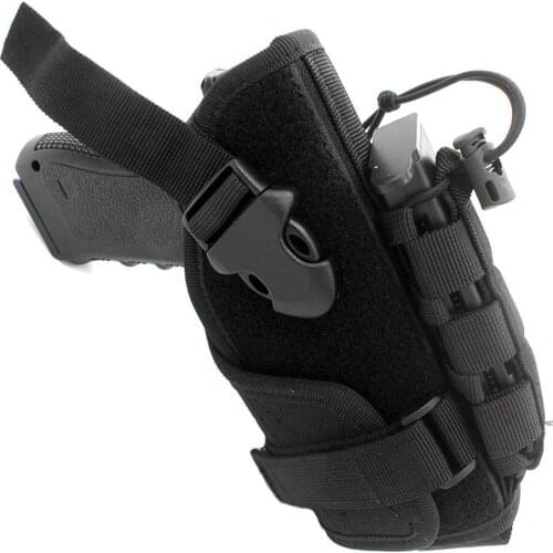 1000D Tactical Molle Gun Holster with Magazine Pouch Pistol Handgun Holder for Glock