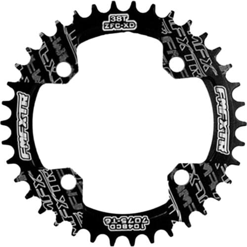 Newly Bicycle Crank 104BCD Round Shape Narrow Wide 32T/34T/36T/38T/40T/42T Chainring Bicycle Chainwheel Circle Single Plate