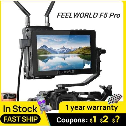 FEELWORLD F5 Pro 5.5 inch IPS DSLR Camera Field Monitor 4K FHD 1920x1080 LCD Video Focus Assisting for Cameras Shooting
