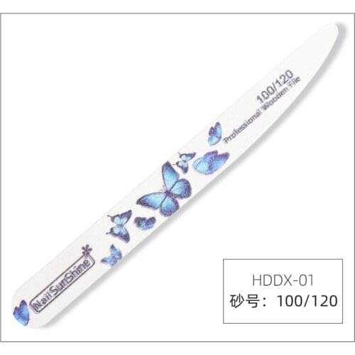 100PCS Professional Nail File Kit Flower Printed Nail Buffer Polish Block 100/120/180/240 Sanding Nail Art Pedicure Salon Tools