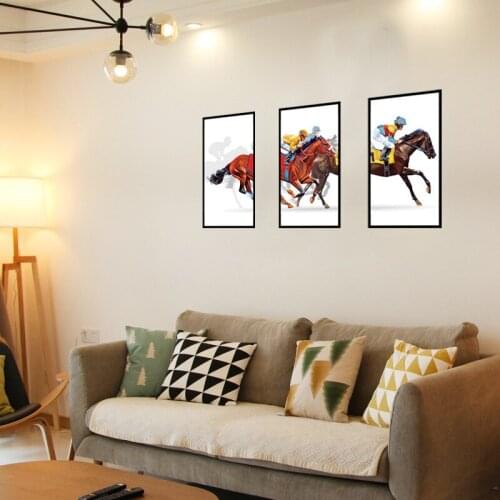 Horse riding Equestrian wall stickers DIY Art photo frame Wall Decals for Living room Sofa background wall Home Decoration mural