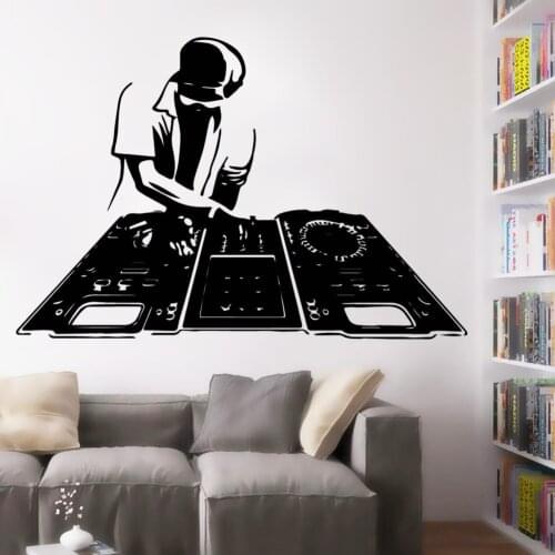 Dj Nursery Wall Stickers Decor Vinyl Waterproof Art Para La Sala De Estar Mural Home Party Wallpaper Decals Decoration DW10487