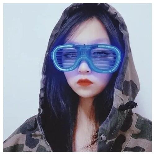 New personality blinds glasses LED light toy bar party atmosphere props