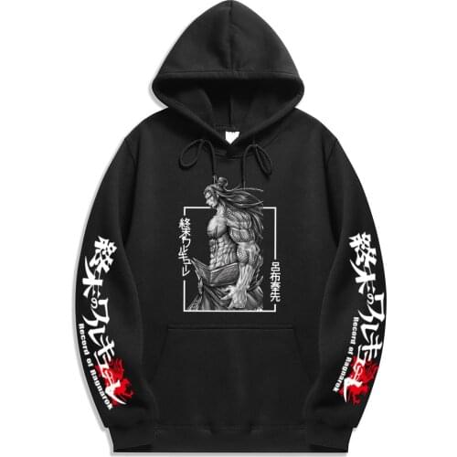 New Japanese Anime Record Of Ragnarok Printed Hooded Harajuku Sweatshirt Casual Loose Soft Pullovers Unisex Hoodie Hot Sale