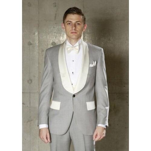 Slim Fit Men Tuxedo Suits for Wedding Groom Blazer Evening Dress Prom Dresses Two Pieces Costume Suit（Jacket+Pants