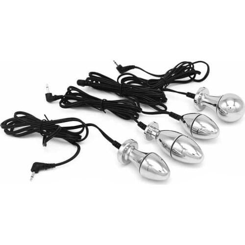 Electric Shock Anal Vaginal Plug Butt Masturbator Medical Themed Toys Accessories Electro Massager Sex Toys For Men and Women