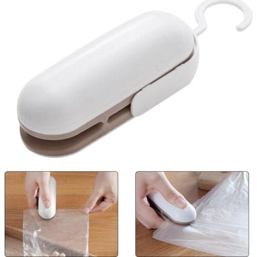 Mini Portable Sealing Machine Household Food Plastic Bag Heat Sealer Capper Food Saver Bag Clips Package Kitchen Accessories