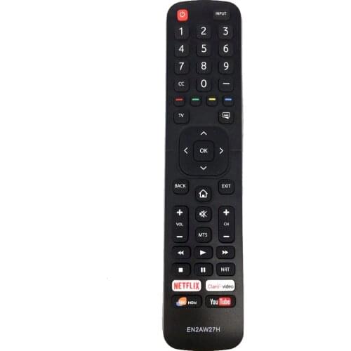 New Replacement EN2AW27H For Hisense Smart TV Remote Control With NETFLIX Claro-video 4K NOW YouTube Apps