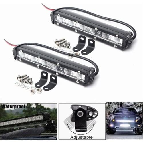 LED Light Bar 6/13/19 Inch 12V 24V Flood Light LED Car Light Suitable for Off-Road Truck 4WD 4x4 ATV LED Work Light Auto Parts
