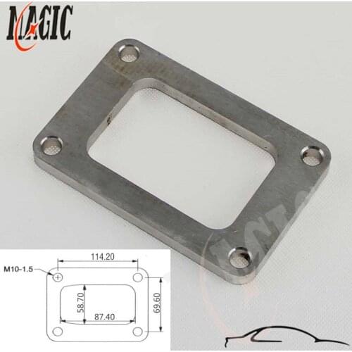 T6 GT5533R GT5541R GT6041 Stainless Steel M10 X 1.5 Turbo Inlet Flange 0.36" TH
