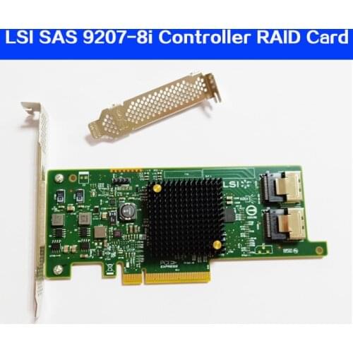 High Quality LSI SAS 9217-8i 9207-8i HBA SFF8087 Mini-SAS HD 6Gb PCI-E 3.0 X8 SAS Controller RAID Card