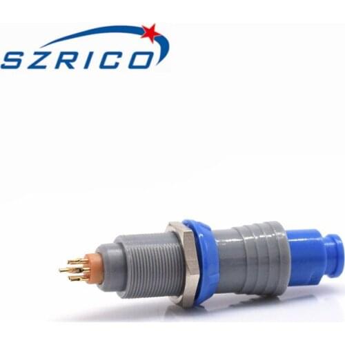 High Quality 2 3 4 5 6 7 9 Pin 0P Series Plastic Round Shell Plug Solder Socket Medical Shut Off Quick Push Pull Connector