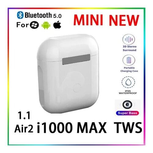 2021 Original i1000 MAX TWS 1:1 GPS Rename Wireless Bluetooth Headsets 003K