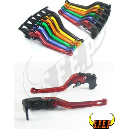 3D Long CNC Adjustable Motorcycle Brake and Clutch Levers with Carbon Fiber Inlay For Aprilia RSV MILLE / R 2004-2008