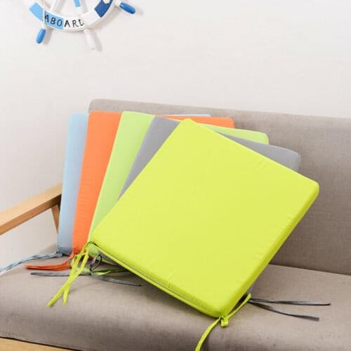 4 Color Removable Chair Cushion Square Tether Outdoor Tie On Garden Patio Waterproof Seat Pad Cover