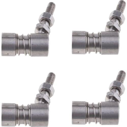4 Pieces 1/4inch 6mm Boat Throttle Ball Joint, Tie Rod, Linkage End, 304 Stainless Steel