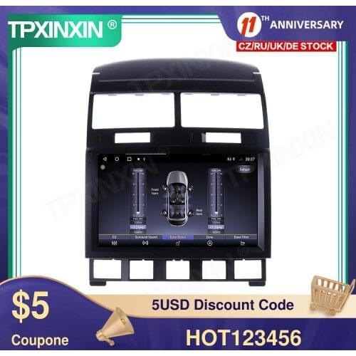 6+128G Android 10 For Volkswagen Touareg GP 2002+ Car Multimedia Player GPS Navigation Headunit Radio Audio Stereo Tape Recorder