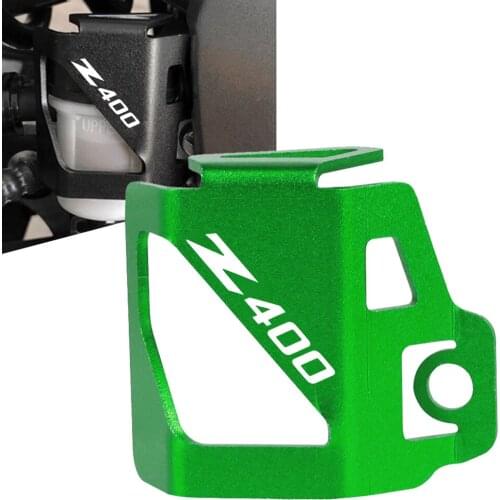 For Kawasaki NINJA400 Z400 Motorcycle Accessories CNC Rear Brake Fluid Reservoir Cover Guard Protector Rear Z 400 2017 2018 2019