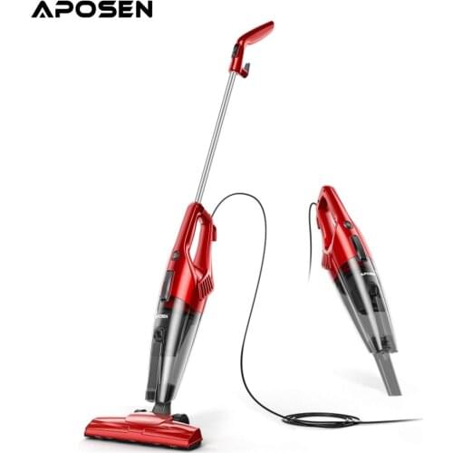 Aposen Vacuum Cleaner Corded Stick Vacuum Cleaner ST600 Powerful Suction 600W Motor Multipurpose 4in1 Handheld Vacuum Cleaner