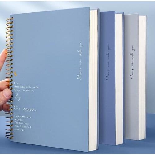 B5 Spiral Notebooks Diary Journals School Office Supplies 150 Sheets Notepad Planner Line Agenda 2021 Stationery Coil Notebook