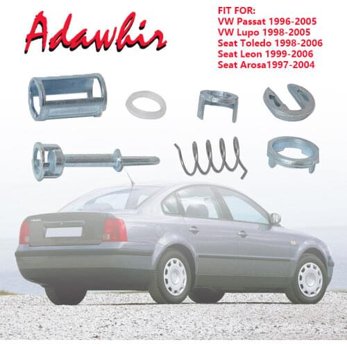 Key Lock Cylinder for Volkswagen Passat LUPO SEAT Toledo Leon AROSA Door Lock Repair Kit 3B0837167/168